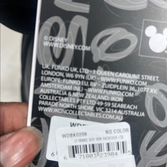 Disney Black Backpack with Red Polka Dot Bow - Picture 5 of 5